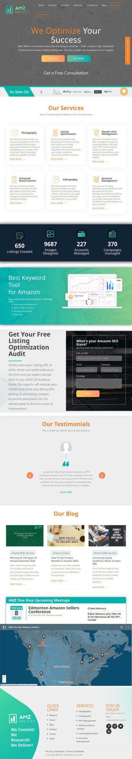 Amz One Step - Optimize For SEO Client