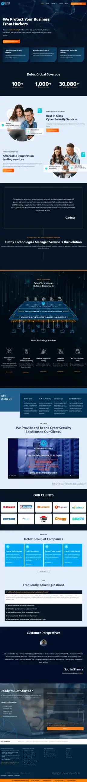 website development Service - cyber security website
